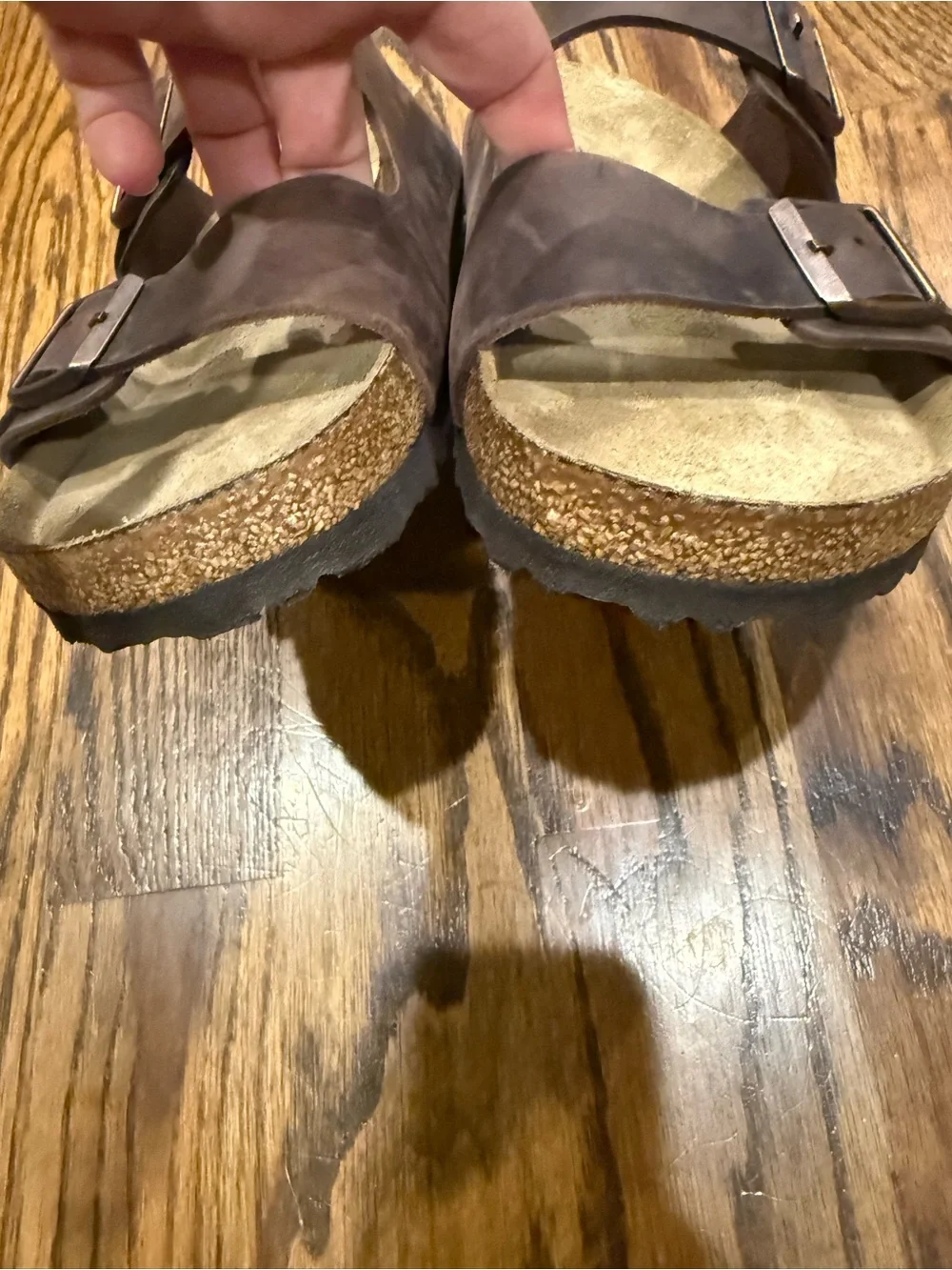 Birkenstock Men’s Arizona Soft Two-Strap Slide Sandals 12/12.5 - only worn once